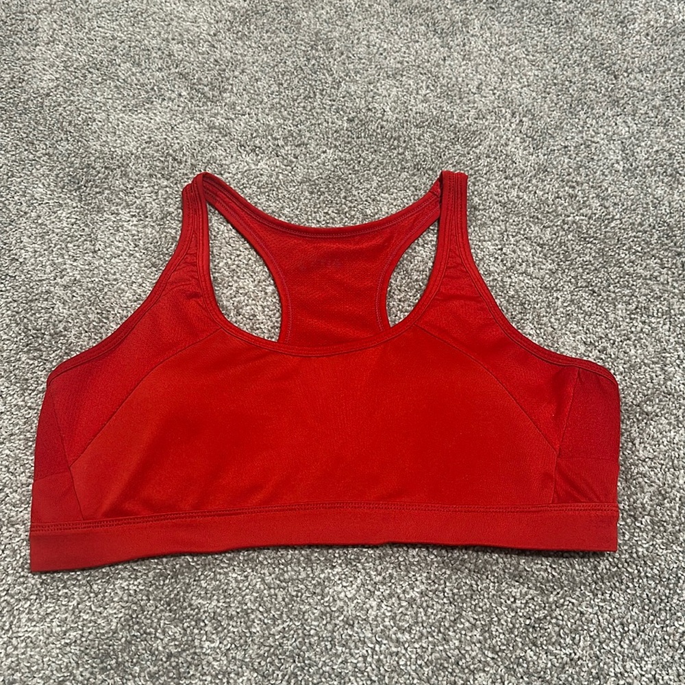 ZYIA Active Red Racerback Sports Bra‎ size Large